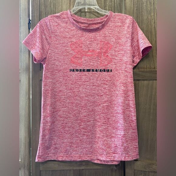 Under Armour Tops - EUC.  Ladies’ Under Armour lightweight red short sleeve shirt.